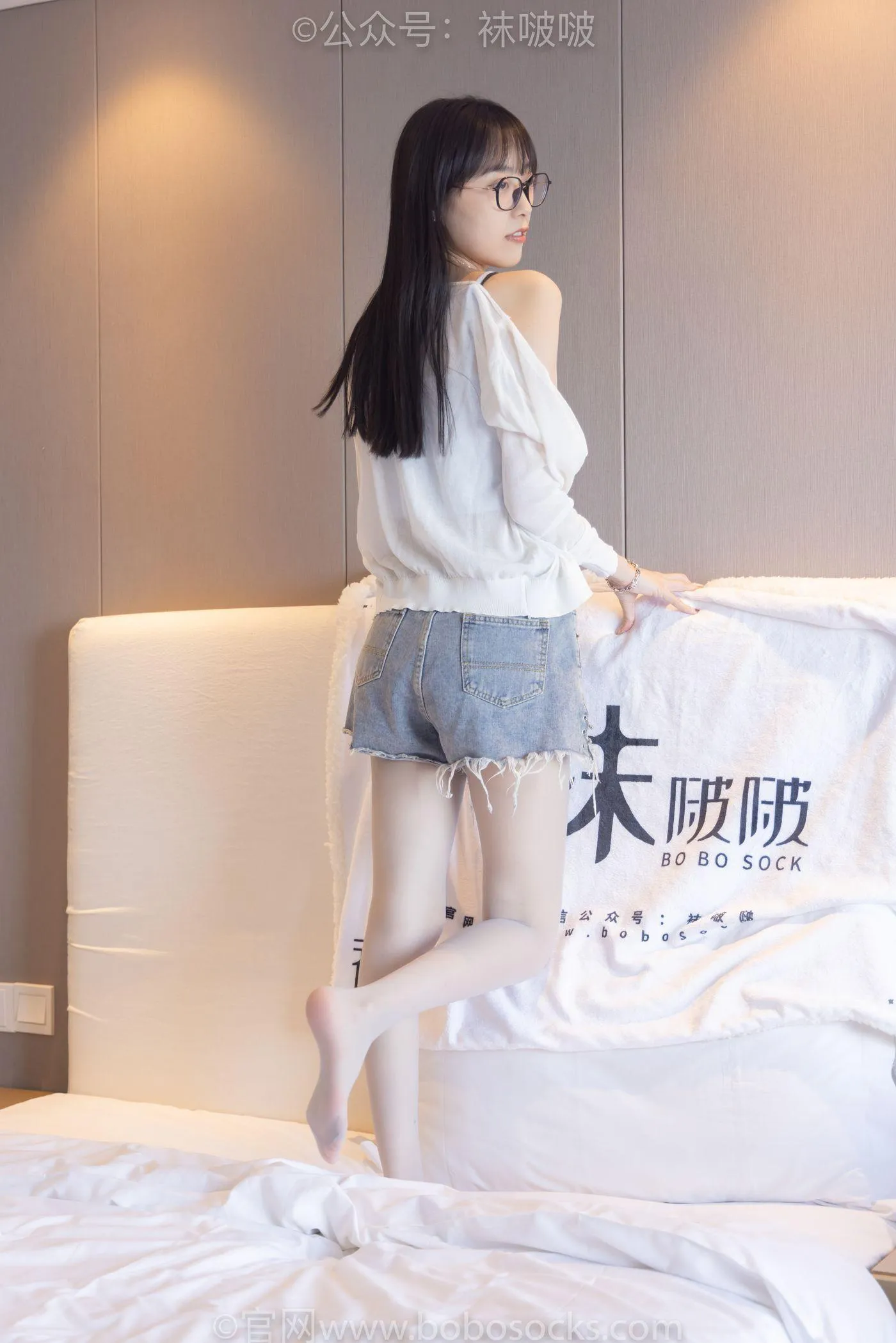 [BoBoSocks袜啵啵]NO.083 稚予-高跟鞋、凉鞋、白丝、裸足涂白色指甲油剧情 [140P]插图5